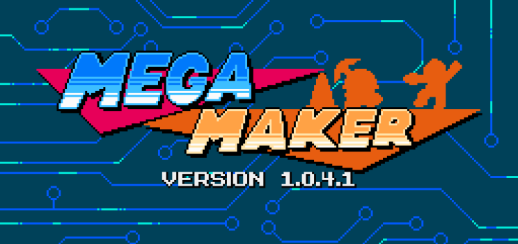 Imagen del título de Mega Maker. El juego de fans de mega man para fans.